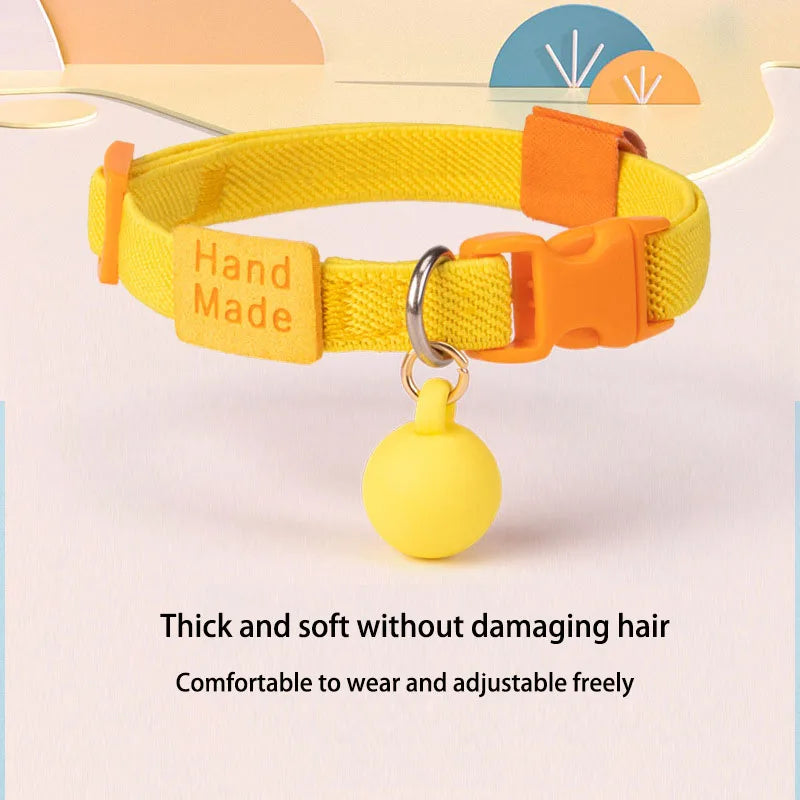 Cat collar with high elasticity, adjustable dog collar, small dog decoration, pet collar