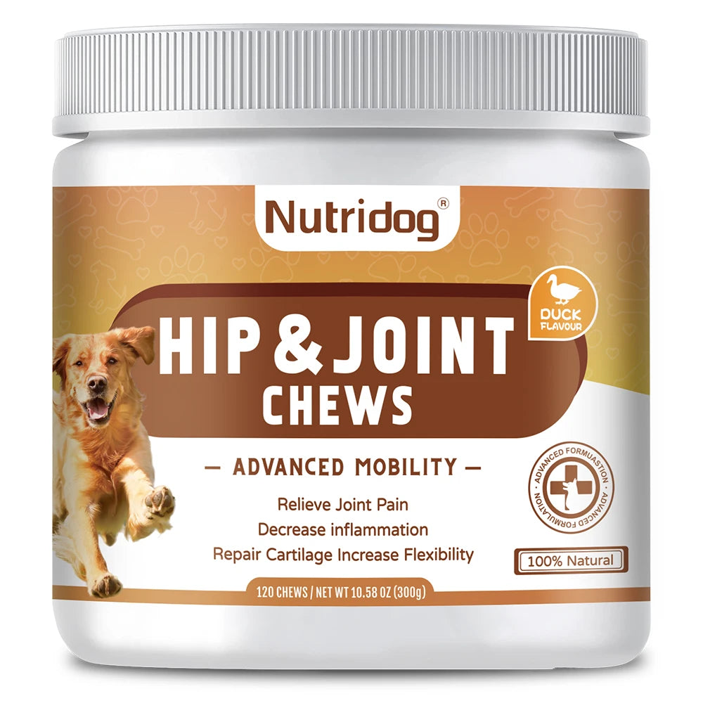 Anti-allergic & hip joint & calming & probiotic dog food for dogs full stage comprehensive nutrition-120 soft chews