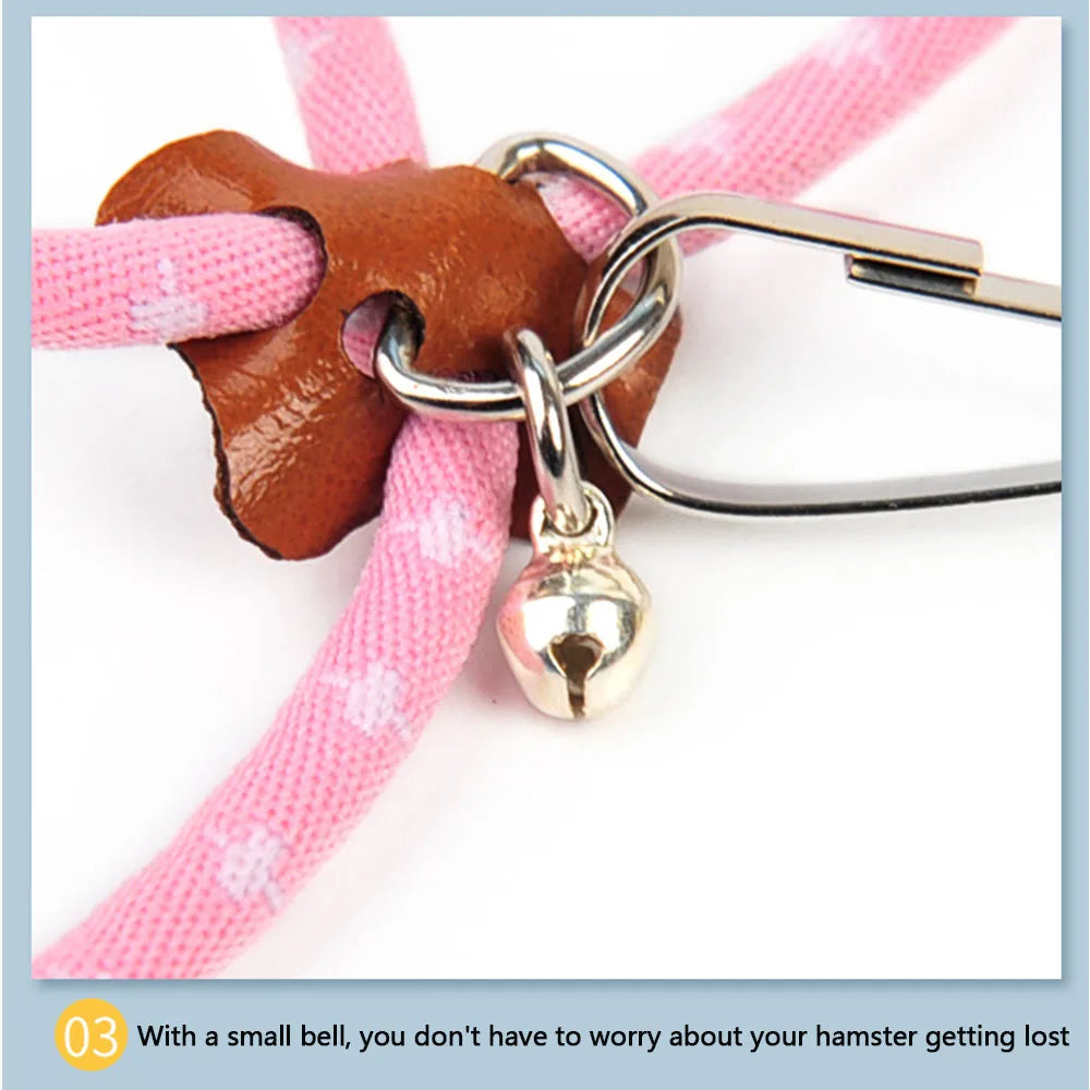 Adjustable Small Pet Harness & Leash Set