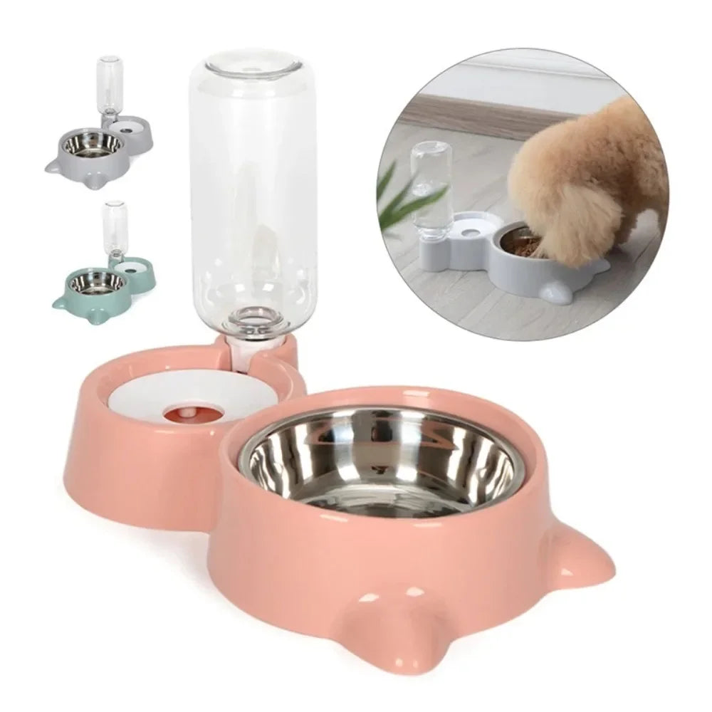 Pet Water Dispenser for Cats and Dogs  Automatic Water Storage Pet Food Bowl Food Container with Waterer Pet Supplies