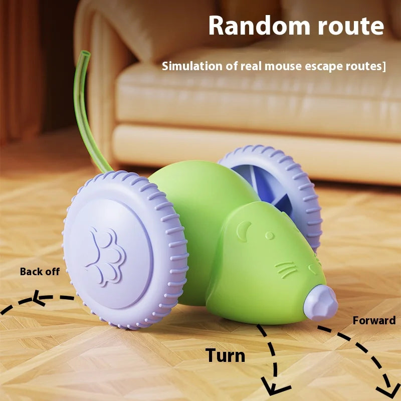 Rechargeable Obstacle-Avoiding Cat Mouse Toy