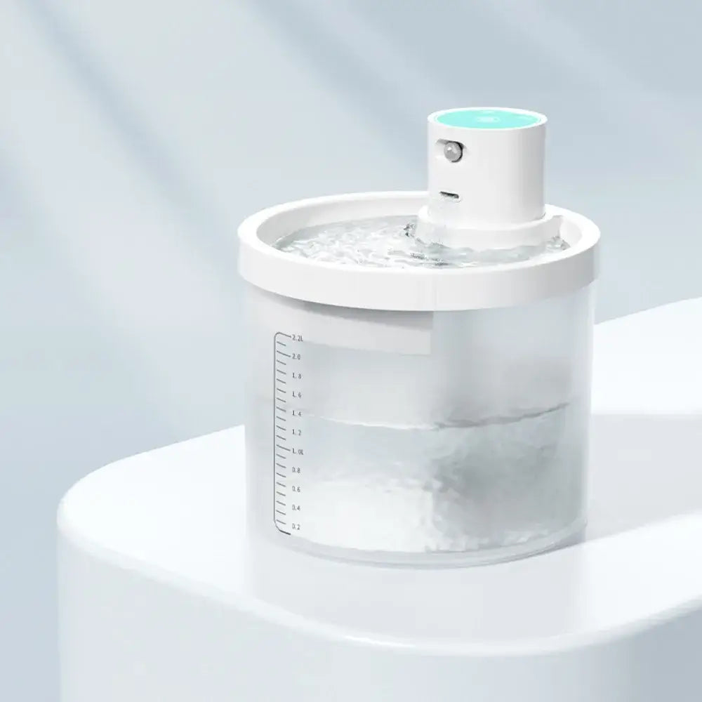 Ultra-Quiet 2.2L Automatic Pet Water Fountain providing fresh water for pets in a modern design.