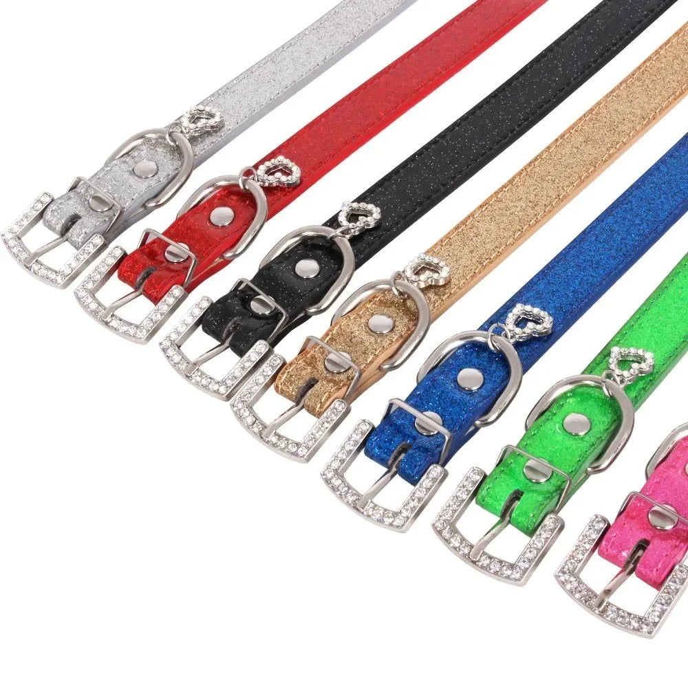 Dog Collar with Rhinestones for Small Dogs Necklaces for Dogs S M L XL XXL Chain Large dog  Chihuahua Pet supplies