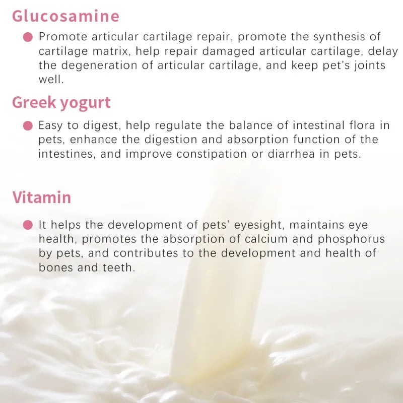 Dog Multivitamin Powder with Probiotics, Glucosamine & Digestive Enzymes, Immune System & Gut,Supports Joint Health（chicken）