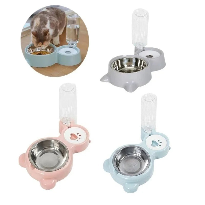 Pet Water Dispenser for Cats and Dogs  Automatic Water Storage Pet Food Bowl Food Container with Waterer Pet Supplies