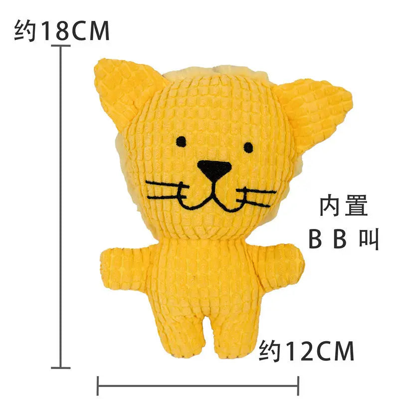 Plush Pet Dog Squeak Toys for Small Dogs Cute Pig Elephant Molar Training Decompress Interactive Dog Sound Toy Bite Resistant