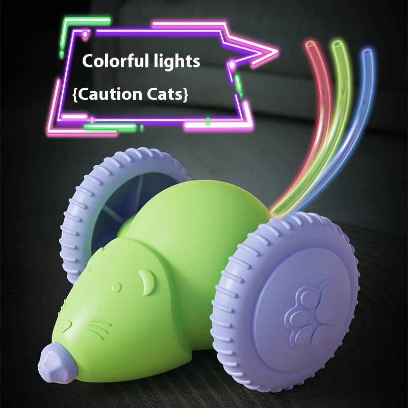 Rechargeable Obstacle-Avoiding Cat Mouse Toy