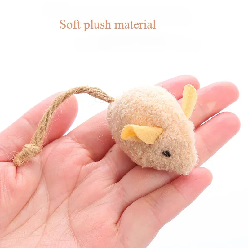 Toys For Cats  Plush Mouse Teasing Cat Hi Play Interactive Soothing Pet Toy Supplies