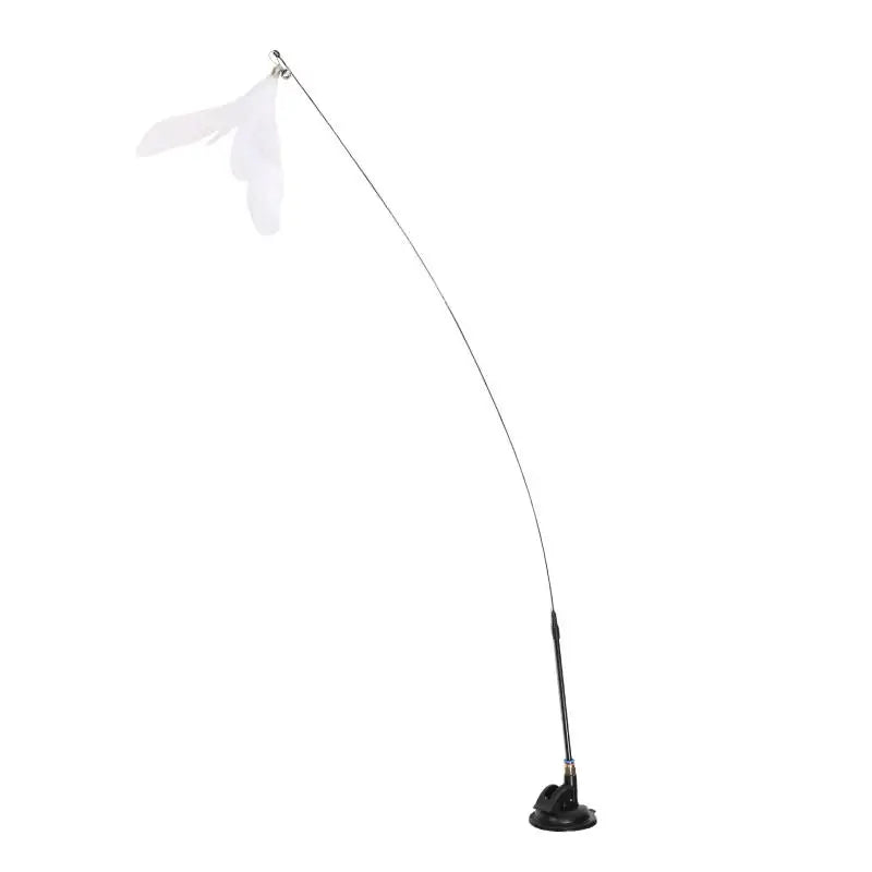 Cats Toys Feathers Wand Interactive Toy Kitten Toys With Suction Cup Detachable Feather Replacements Cat Toys Accessories