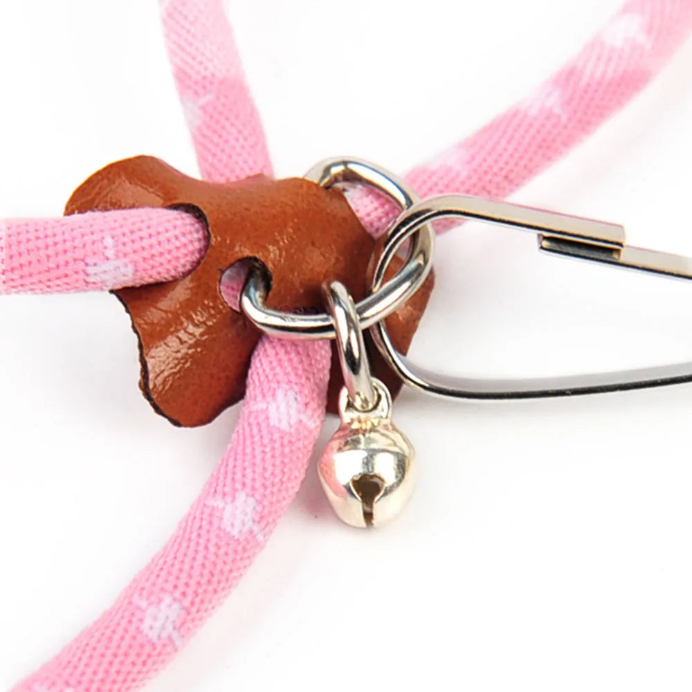 Adjustable Small Pet Harness & Leash Set