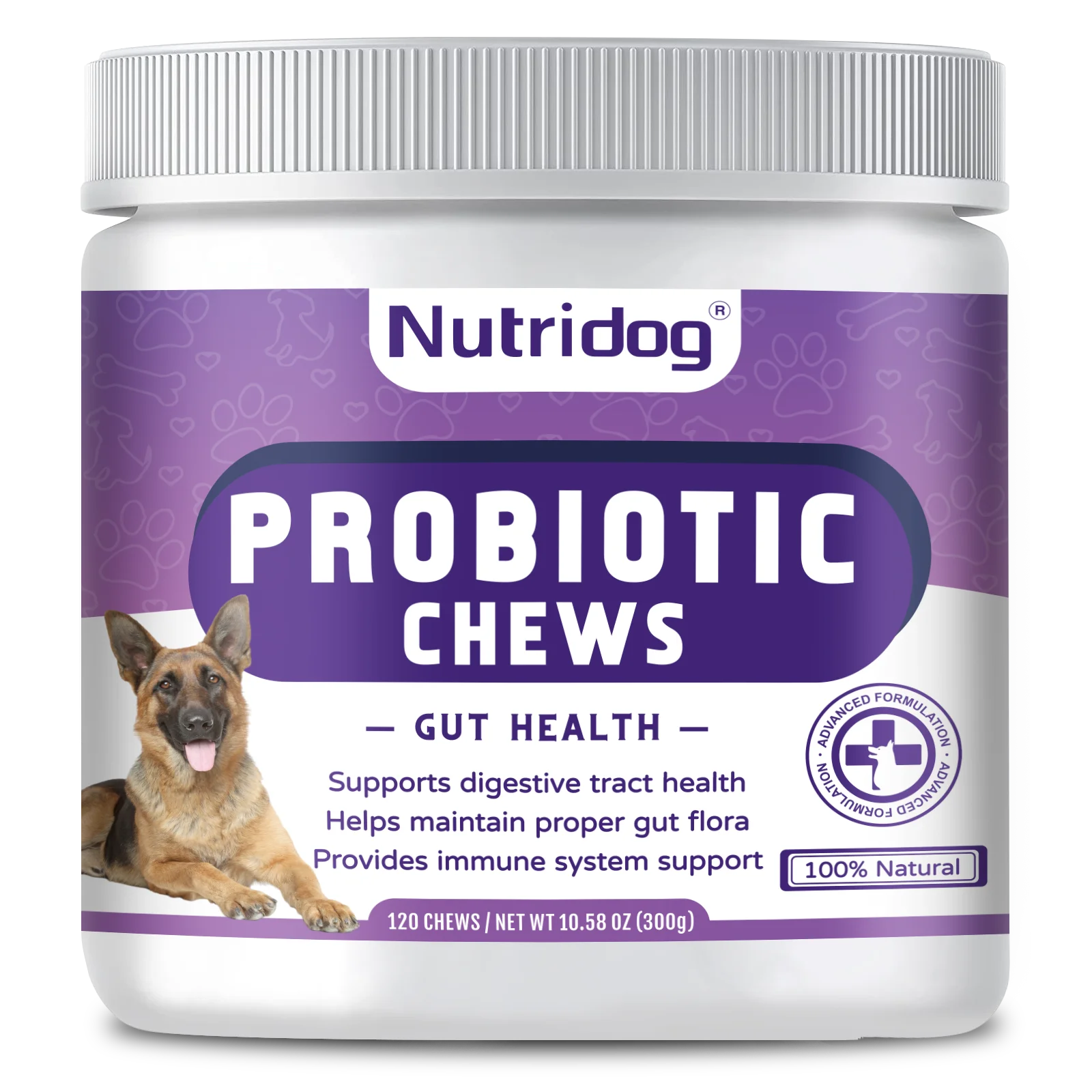 Anti-allergic & hip joint & calming & probiotic dog food for dogs full stage comprehensive nutrition-120 soft chews