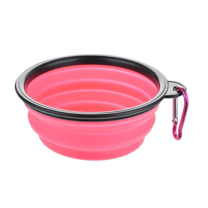 Collapsible Silicone Pet Travel Food & Water Bowl