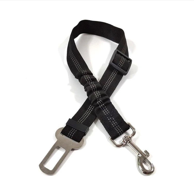 Reflective Adjustable Pet Car Safety Belt for secure pet travel with adjustable length and reflective design.