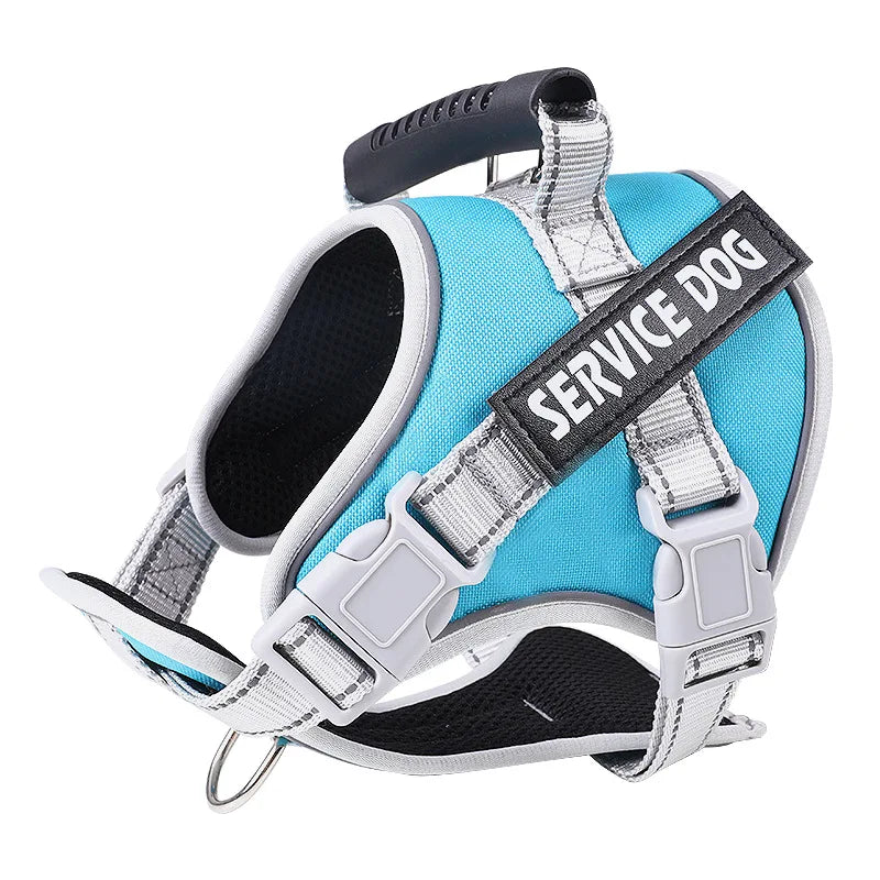 Service Dog Chest Harness No Pull Dog Hook Suitable Large Dog Vest Style Walking Rope Control Dog Strap Accessories Prevent Loss