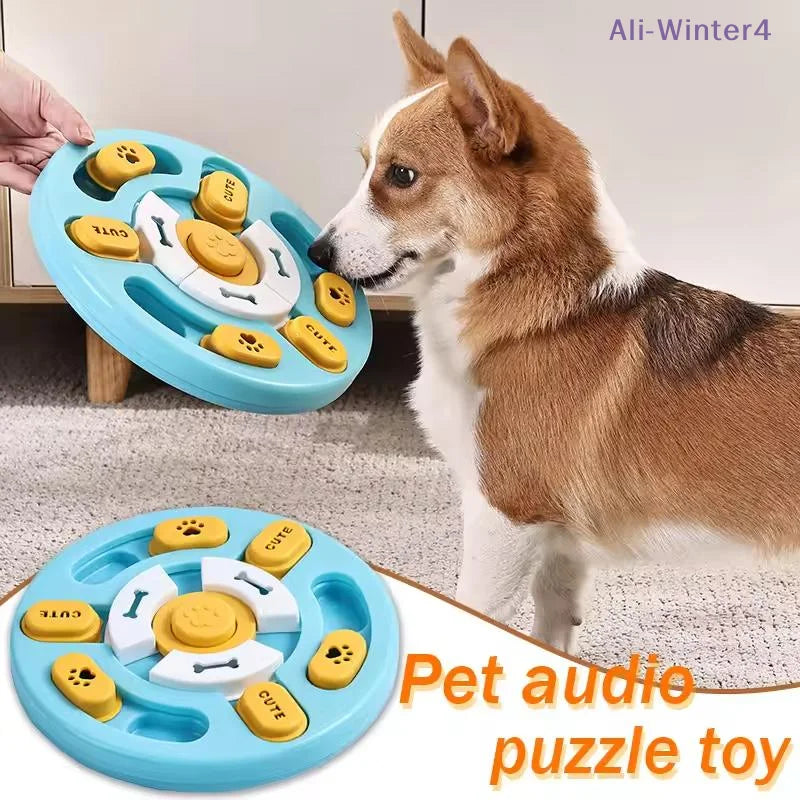 Pet Sound Educational Toys Dog Slow Food Basin Cat Dog Educational Toy To Relieve Boredom, Interactive Educational Feeding Toy