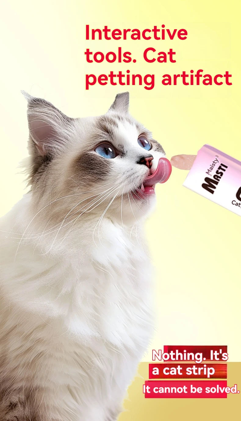 Cat snacks cat strips 15g/piece fresh tender chicken tuna cod wet food nutrition replenishment fattening cat snacks