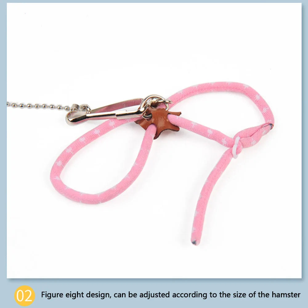 Adjustable Small Pet Harness & Leash Set