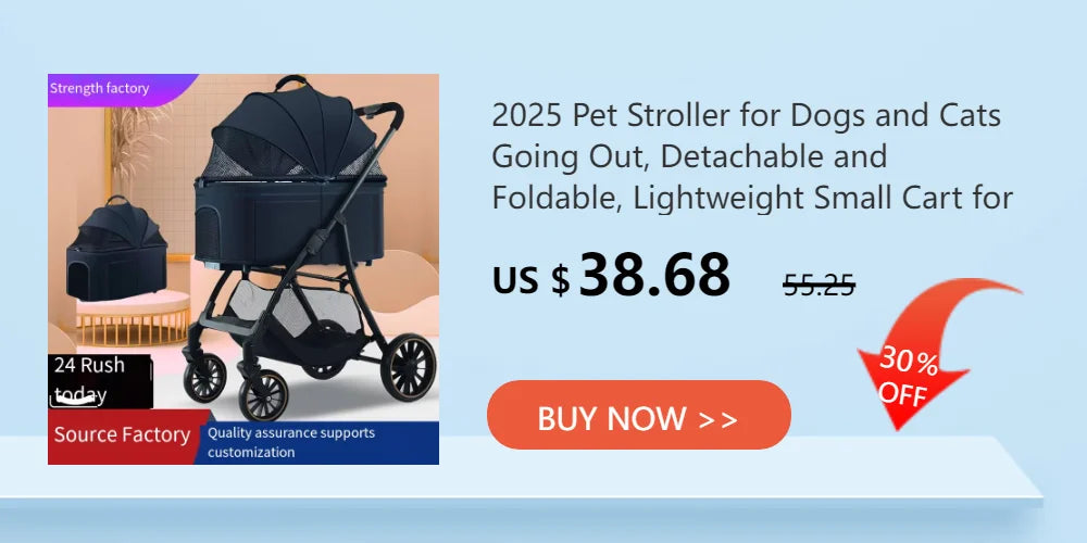 Foldable Portable Pet Stroller for Dogs & Cats