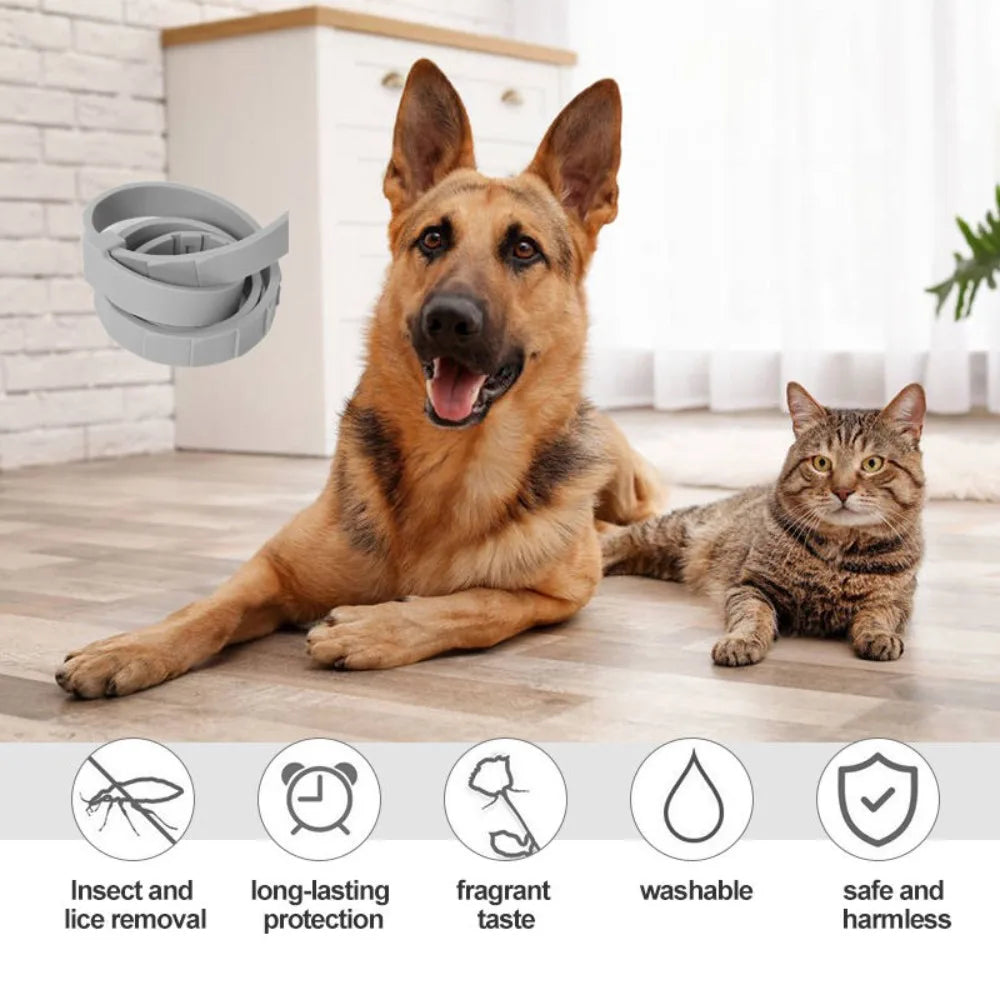 Pet Calming Collar For Cats Dogs Adjustable Anxiety Pheromone Reducing Pet Collar Lasting Natural Calm Relax Soothing Collars