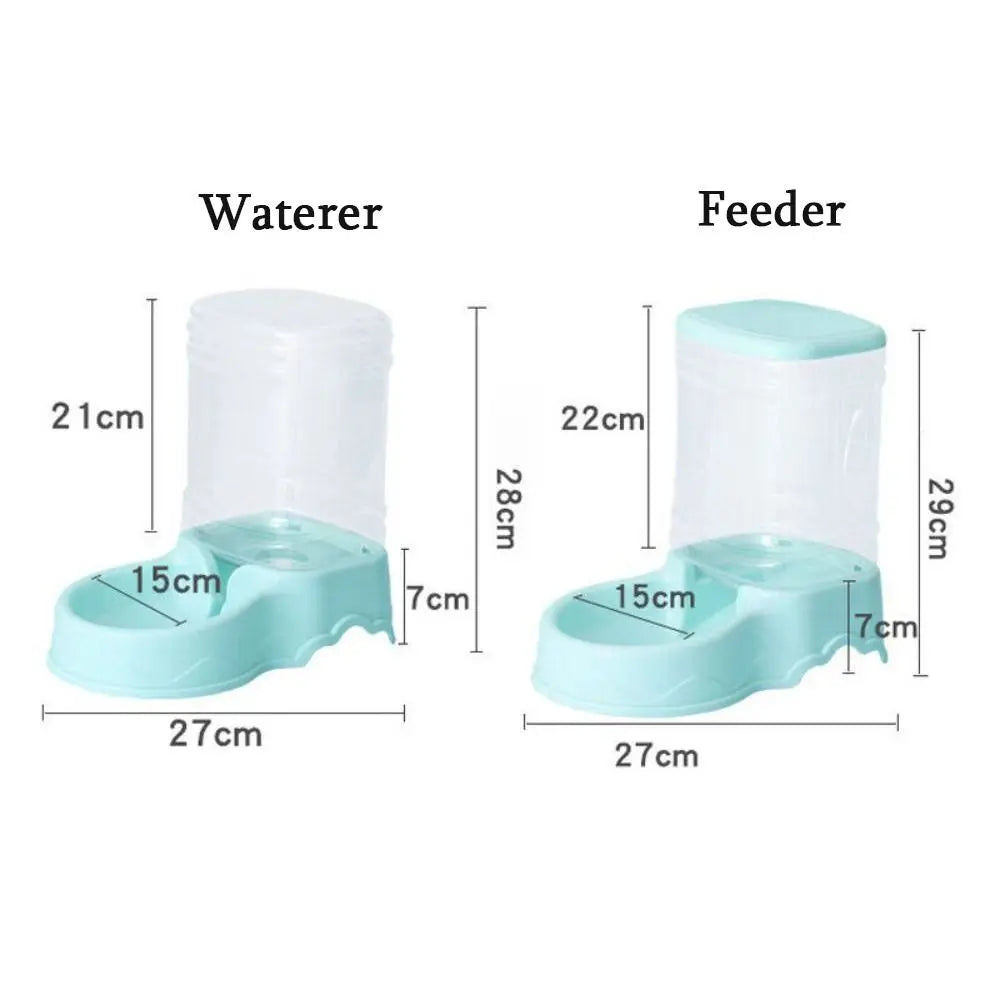 Automatic 3.8L Pet Food & Water Feeder Dispenser