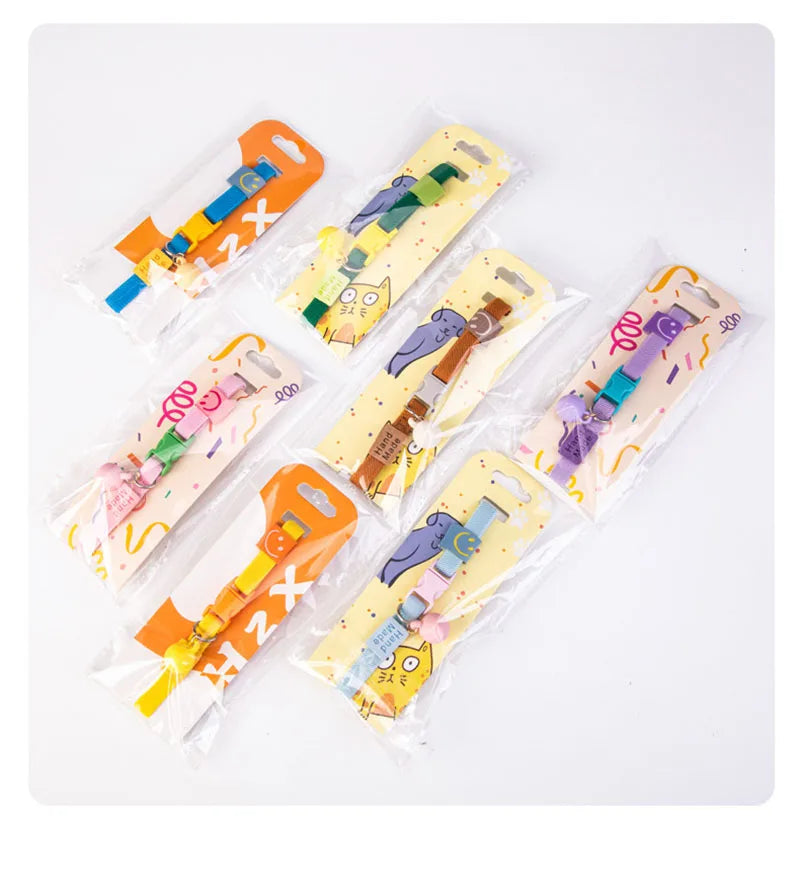 Cat collar with high elasticity, adjustable dog collar, small dog decoration, pet collar