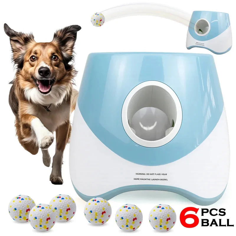 Automatic Dog Ball Launcher, Rechargeable Tennis Ball Thrower for Interactive Training Fetch Play, Fun  Toy for Medium Large Dog
