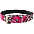 Adjustable Pet Collar Classic Plaid Cat & Dog PU Collar Multiple Colors Available All-Season Use Outdoor Walking Pet Supplies